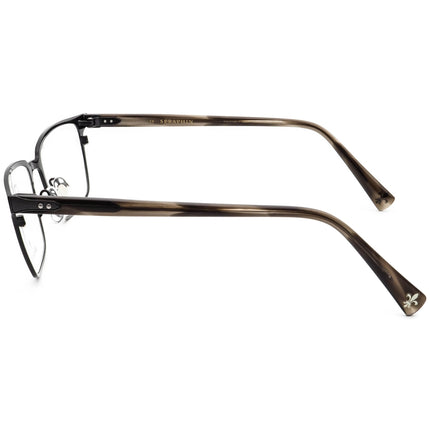 Seraphin Men's Eyeglasses Payton/8999 Titanium Black/Gray Demi Rectangular Frame Japan 54[]18 145 Handmade