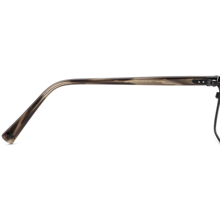 Seraphin Men's Eyeglasses Payton/8999 Titanium Black/Gray Demi Rectangular Frame Japan 54[]18 145 Handmade