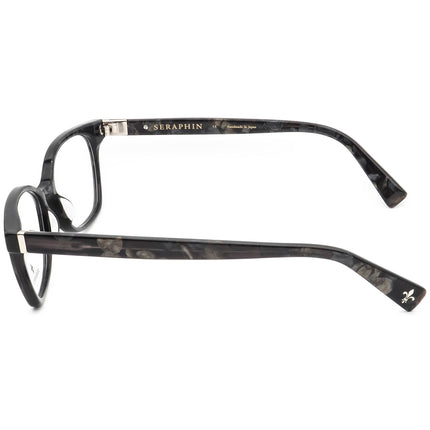 Seraphin Women's Eyeglasses Regency/8694 Black Marble Horn Rim Frame Japan 52[]17 145 Handmade