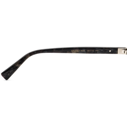 Seraphin Women's Eyeglasses Regency/8694 Black Marble Horn Rim Frame Japan 52[]17 145 Handmade