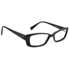 Seraphin Women's Eyeglasses Salem/8523 Glossy Black Rhinestones Rectangular Frame 52[]17 145