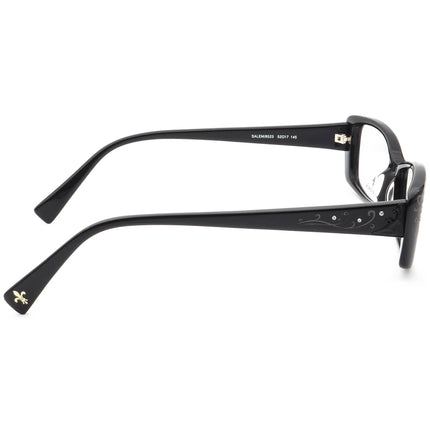 Seraphin Women's Eyeglasses Salem/8523 Glossy Black Rhinestones Rectangular Frame 52[]17 145