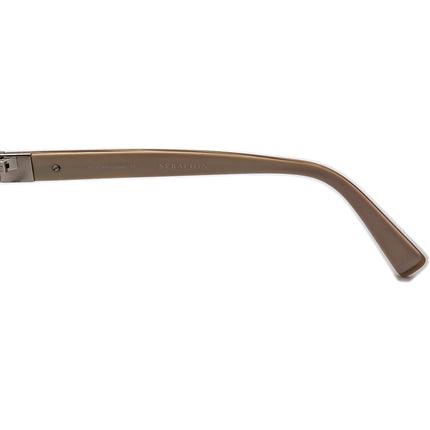 Seraphin Women's Eyeglasses Victoria/85725 Beige Horn&Gold Browline Frame Japan 55[]18 145