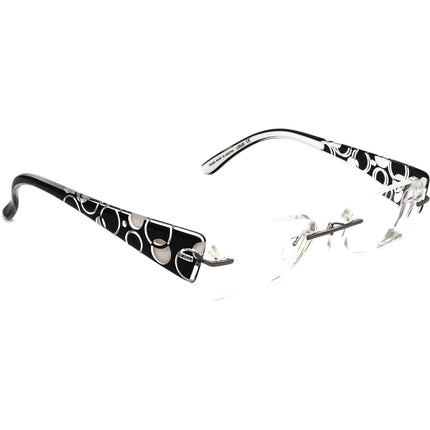 Silhouette Eyeglasses 4210 60 6052 4211 Gunmetal/White&Black Rimless Frame Austria 48[]17 135
