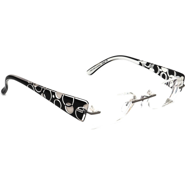 Silhouette Eyeglasses 4210 60 6052 4211 Gunmetal/White&Black Rimless Frame Austria 48[]17 135