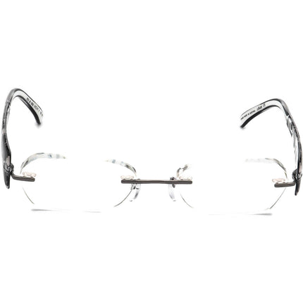 Silhouette Eyeglasses 4210 60 6052 4211 Gunmetal/White&Black Rimless Frame Austria 48[]17 135