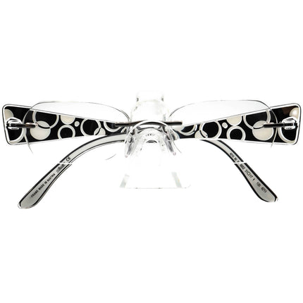 Silhouette Eyeglasses 4210 60 6052 4211 Gunmetal/White&Black Rimless Frame Austria 48[]17 135