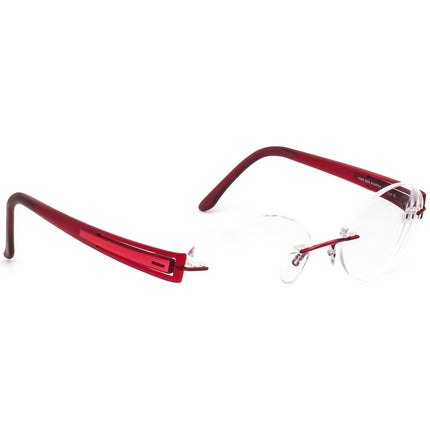 Silhouette Women's Eyeglasses 4338 40 6056 5231 Titan Burgundy Rimless Frame Austria 50[]17 140