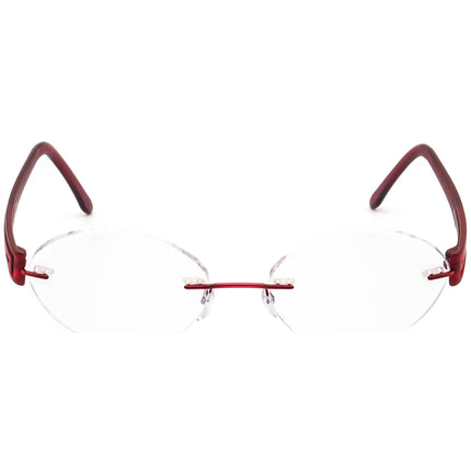Silhouette Women's Eyeglasses 4338 40 6056 5231 Titan Burgundy Rimless Frame Austria 50[]17 140