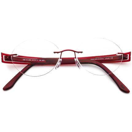 Silhouette Women's Eyeglasses 4338 40 6056 5231 Titan Burgundy Rimless Frame Austria 50[]17 140