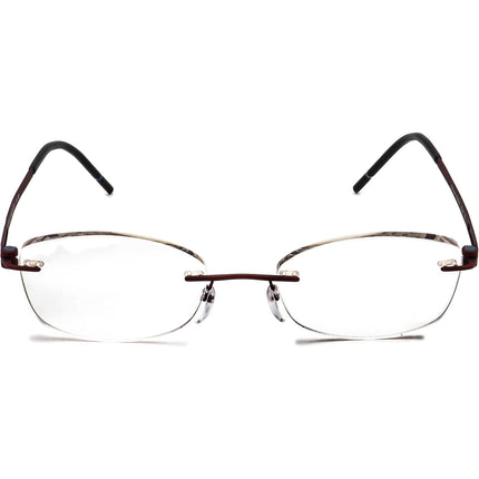 Silhouette Women's Eyeglasses 4419 40 6062 5369 Titan Burgundy Rimless Frame Austria 54[]19 150