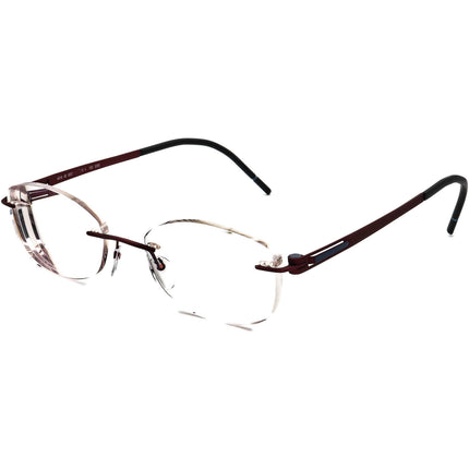 Silhouette Women's Eyeglasses 4419 40 6062 Titan Burgundy Rimless Frame Austria 52[]19 150