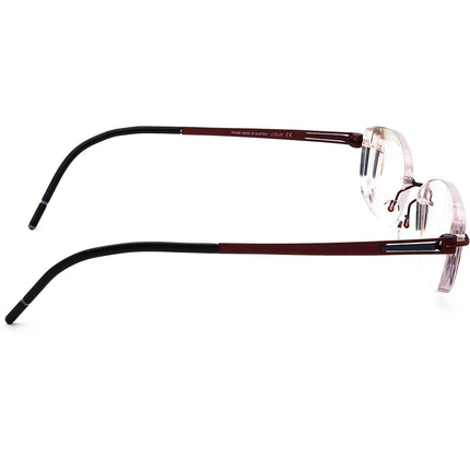 Silhouette Women's Eyeglasses 4419 40 6062 Titan Burgundy Rimless Frame Austria 52[]19 150