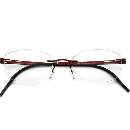 Silhouette Women's Eyeglasses 4419 40 6062 Titan Burgundy Rimless Frame Austria 52[]19 150