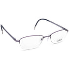 Silhouette Women's Eyeglasses 4453 40 6054 Titan Purple Half Rim Frame Austria 52[]18 140