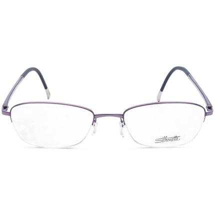Silhouette Women's Eyeglasses 4453 40 6054 Titan Purple Half Rim Frame Austria 52[]18 140
