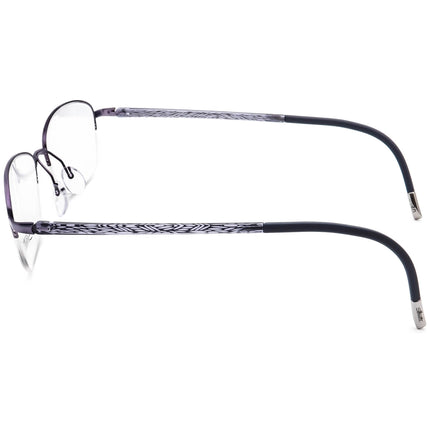 Silhouette Women's Eyeglasses 4453 40 6054 Titan Purple Half Rim Frame Austria 52[]18 140