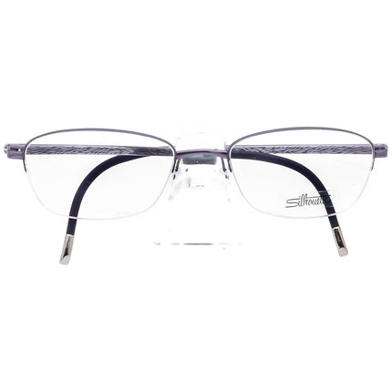 Silhouette Women's Eyeglasses 4453 40 6054 Titan Purple Half Rim Frame Austria 52[]18 140