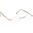 Silhouette Women's Eyeglasses 4476 40 6053 5416 Titan Creme Matte/Light Pink Rimless Frame Austria 50[]17 135