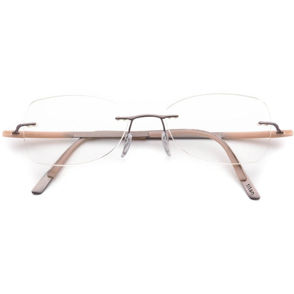 Silhouette Women's Eyeglasses 4476 40 6053 5416 Titan Creme Matte/Light Pink Rimless Frame Austria 50[]17 135