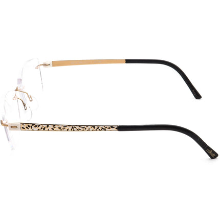 Silhouette Women's Eyeglasses 4545 6060 4548 Gold Rimless Frame Austria 54[]17 130