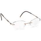 Silhouette Women's Eyeglasses 5223 40 6055 Titan Brown Rimless Frame Austria 49[]19 145