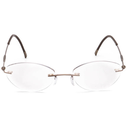 Silhouette Women's Eyeglasses 5223 40 6055 Titan Brown Rimless Frame Austria 49[]19 145