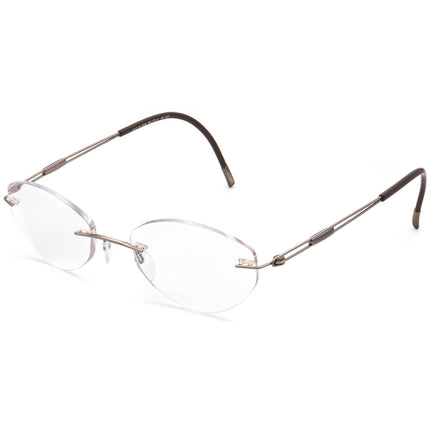 Silhouette Women's Eyeglasses 5223 40 6055 Titan Brown Rimless Frame Austria 49[]19 145