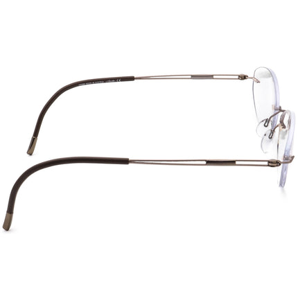 Silhouette Women's Eyeglasses 5223 40 6055 Titan Brown Rimless Frame Austria 49[]19 145