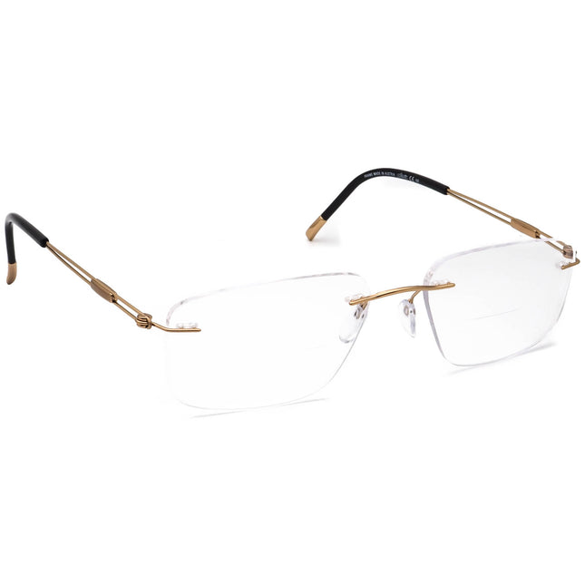 Silhouette Eyeglasses 5227 20 6051 Titan Gold Rimless Frame Austria 54[]19 140