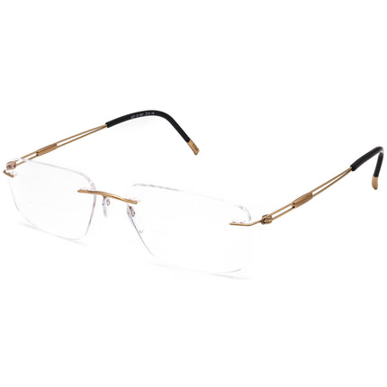 Silhouette Eyeglasses 5227 20 6051 Titan Gold Rimless Frame Austria 54[]19 140