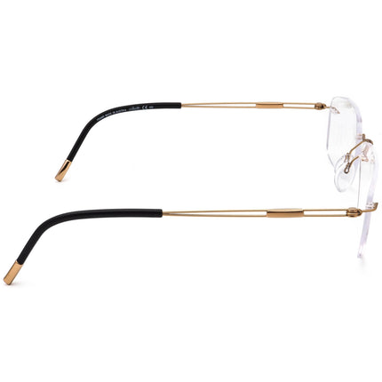 Silhouette Eyeglasses 5227 20 6051 Titan Gold Rimless Frame Austria 54[]19 140