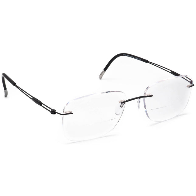 Silhouette Eyeglasses 5227 50 6060 Titan Black Rimless Frame Austria 52[]19 140