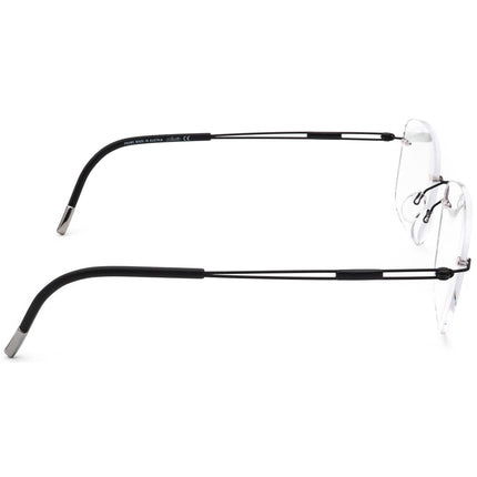 Silhouette Eyeglasses 5227 50 6060 Titan Black Rimless Frame Austria 52[]19 140