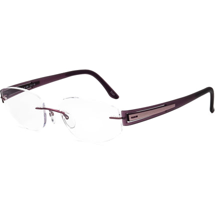 Silhouette Women's Eyeglasses 5231 40 6052 Titan Purple Rimless Frame Austria 51[]17 135