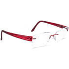 Silhouette Women's Eyeglasses 5231 6056 Titan Burgundy Rimless Frame Austria 51[]17 135
