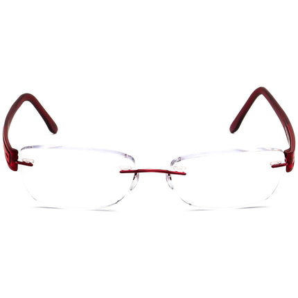 Silhouette Women's Eyeglasses 5231 6056 Titan Burgundy Rimless Frame Austria 51[]17 135