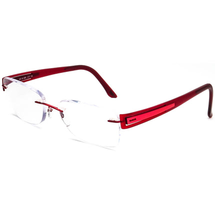 Silhouette Women's Eyeglasses 5231 6056 Titan Burgundy Rimless Frame Austria 51[]17 135