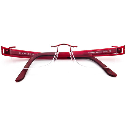 Silhouette Women's Eyeglasses 5231 6056 Titan Burgundy Rimless Frame Austria 51[]17 135