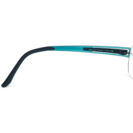 Silhouette Eyeglasses 5231 60 6057 Titan Gunmetal/Matte Blue Rimless Frame Austria 51[]17 135