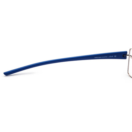 Silhouette Eyeglasses 5255 6061 Titan Matte Gunmetal&Blue Rimless Frame Austria 52[]19 135