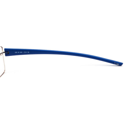 Silhouette Eyeglasses 5255 6061 Titan Matte Gunmetal&Blue Rimless Frame Austria 52[]19 135
