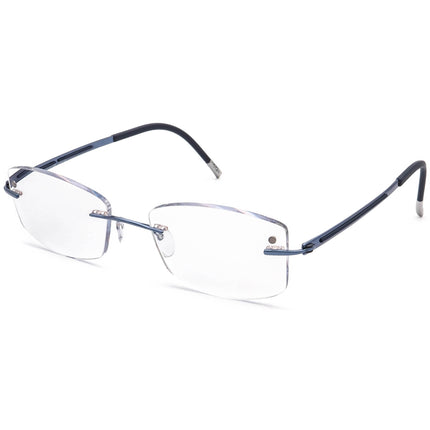Silhouette Women's Eyeglasses 5263 40 6056 Titan Blue Rimless Frame Austria 50[]19 140