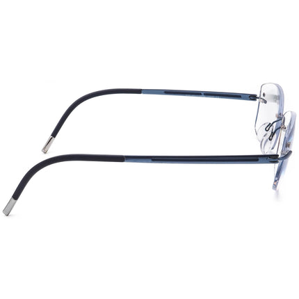 Silhouette Women's Eyeglasses 5263 40 6056 Titan Blue Rimless Frame Austria 50[]19 140