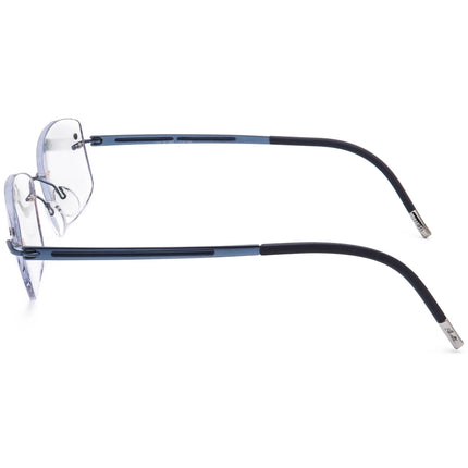 Silhouette Women's Eyeglasses 5263 40 6056 Titan Blue Rimless Frame Austria 50[]19 140