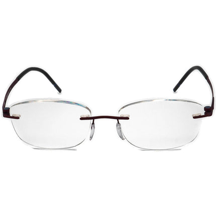 Silhouette Eyeglasses 5369 40 6062 Burgundy Rimless Metal Frame Austria 52[]17 140