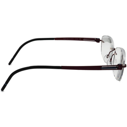 Silhouette Eyeglasses 5369 40 6062 Burgundy Rimless Metal Frame Austria 52[]17 140