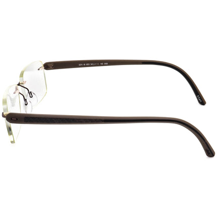 Silhouette Men's Eyeglasses 5374 48 6051 5408 Titan Brown Rimless Frame Austria 54[]17 140