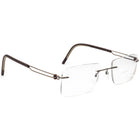 Silhouette Eyeglasses 5406 40 6066 Titan Brown Rimless Frame Austria 53[]21 150