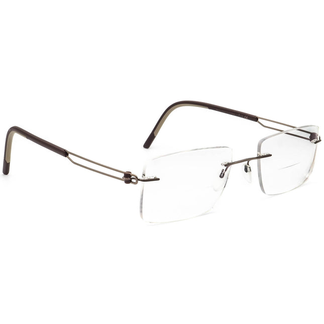 Silhouette Eyeglasses 5406 40 6066 Titan Brown Rimless Frame Austria 53[]21 150